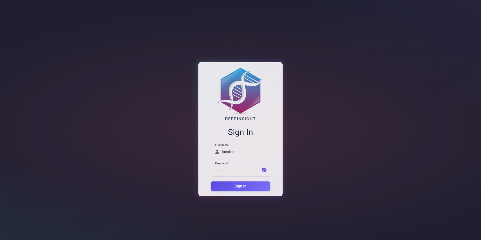 DeepInsight upload and sync interface